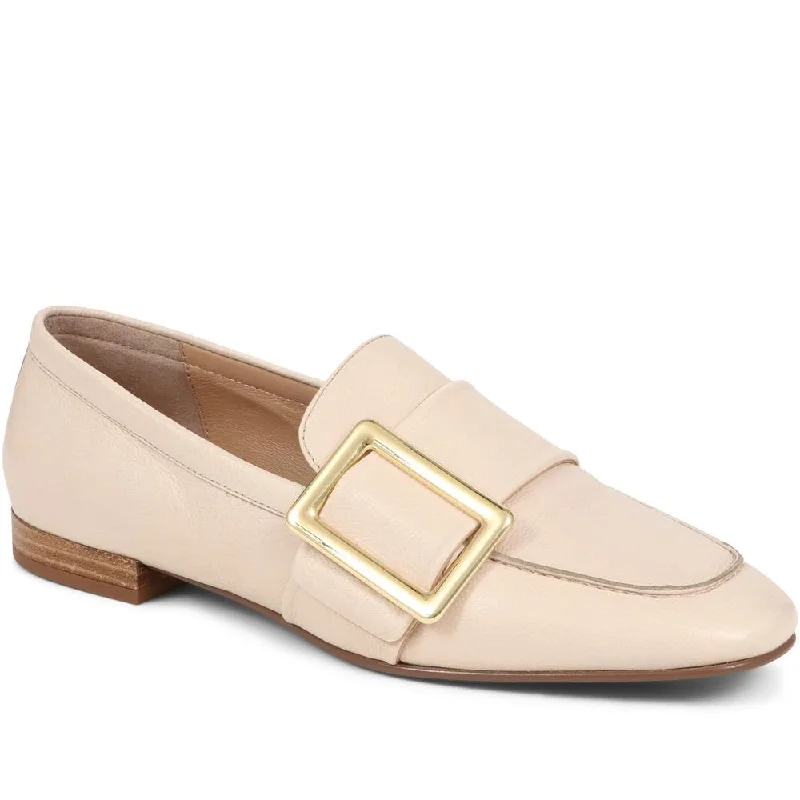 Stefania Leather Slip-On Shoes - STEFANIA / 324 557