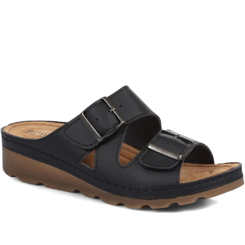 Ladies Casual Buckle Mule Sandals - SERAY33003 / 319 953 / 319 953