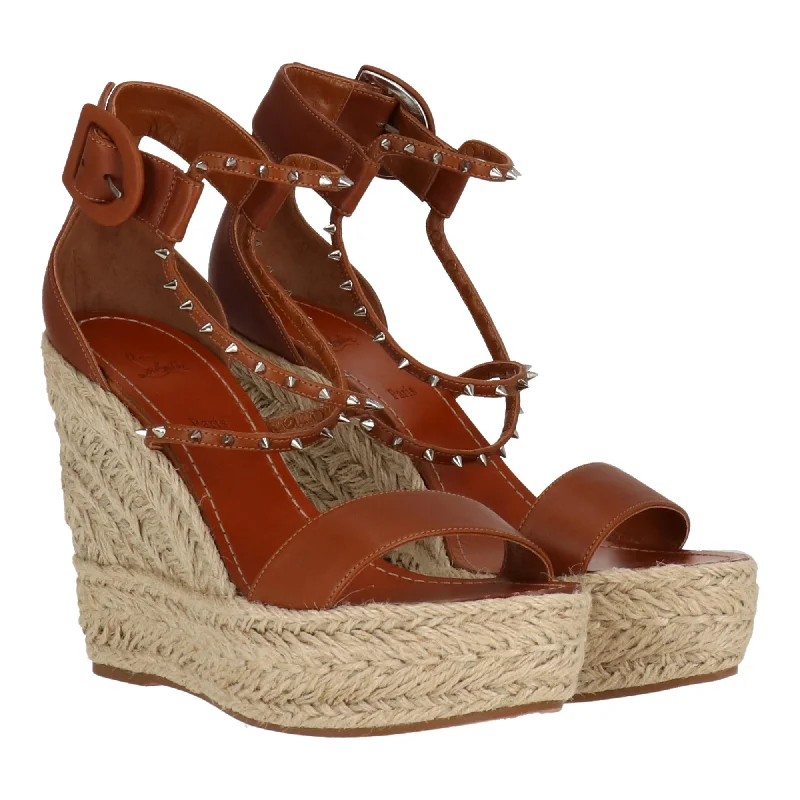 Christian Louboutin Womens Natural Wedge