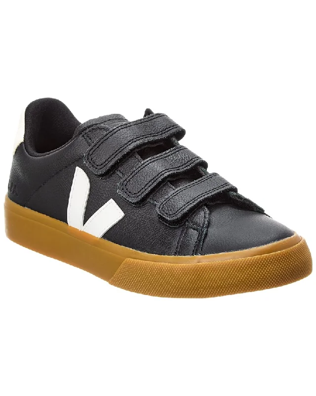 Veja Recife Logo Leather Sneaker