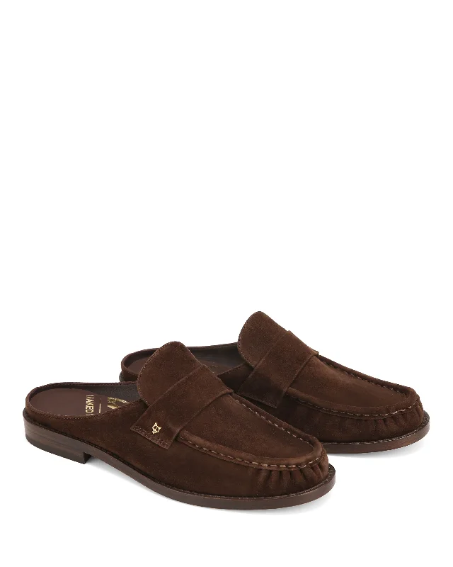 Gleam Kid Suede Brown