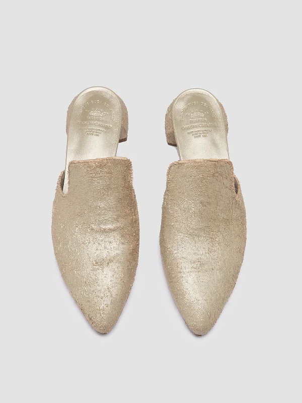 SAGE 106 - Beige Leather Mule Sandals